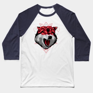 angry wolf Baseball T-Shirt